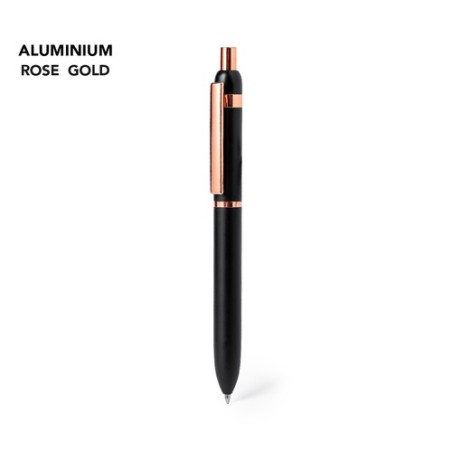 Stylo Bille Éco-responsable Cadeau d'Entreprise Dontiox Matières : aluminium Couleurs : noir cadeau entreprise pas cher