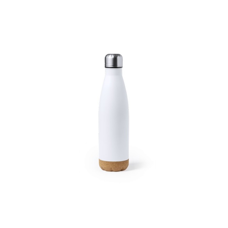 Bidon Personnalisable 750 ml Éco-responsable Kraten Matières : liège Couleurs : blanc cadeau client original