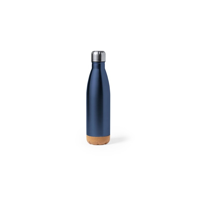 Bidon Personnalisable 750 ml Éco-responsable Kraten Matières : liège Couleurs : bleu marine cadeau entreprise pas cher
