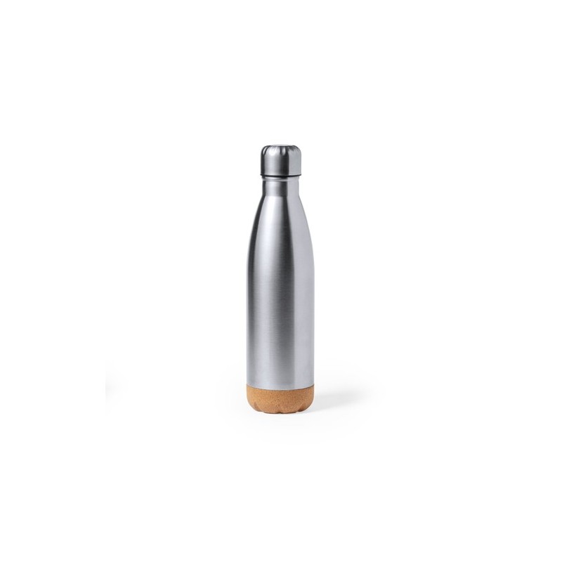 Bidon Personnalisable 750 ml Éco-responsable Kraten Matières : liège Couleurs : argenté personnalisable avec votre logo
