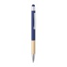 Stylet bille élégant personnalisé multifonction pas cher - Zabox Matières : bambou Couleurs : gris personnalisable avec votre lo