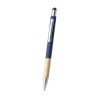 Stylet bille élégant personnalisé multifonction pas cher - Zabox Matières : bambou Couleurs : blanc marquage couleur éclatante