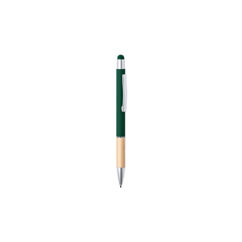 Stylet bille élégant personnalisé multifonction pas cher - Zabox Matières : bambou Couleurs : blanc objet publicitaire robuste
