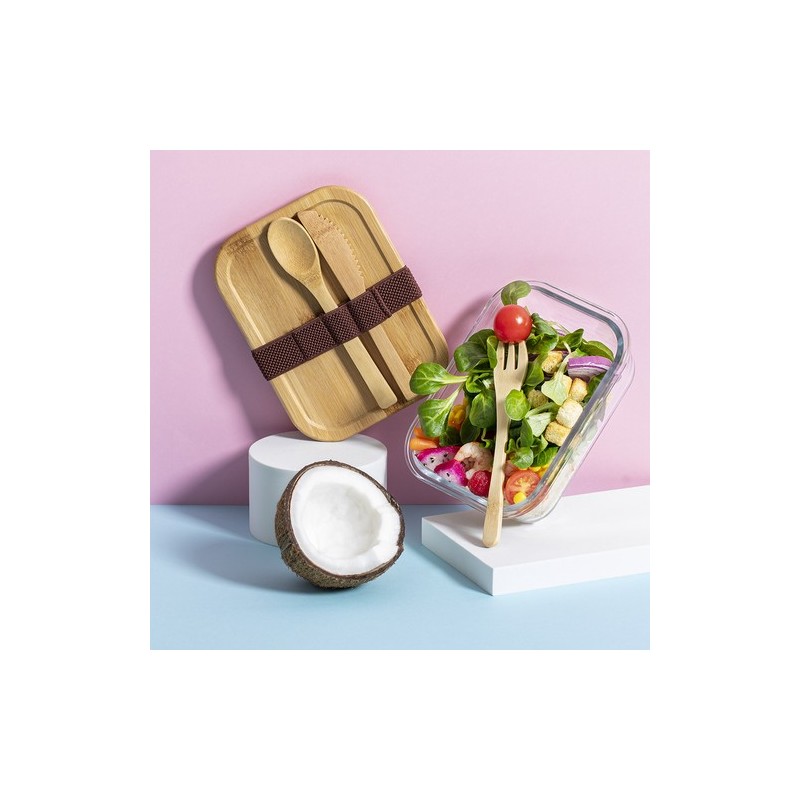 Gamelle Personnalisée Boîte à Déjeuner Bejar Matières : bambou goodies publicitaire événementiel