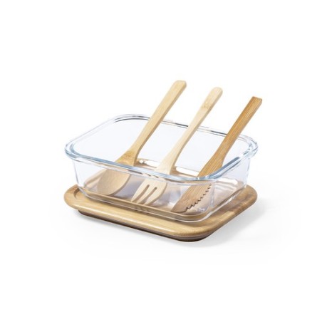Gamelle Personnalisée Boîte à Déjeuner Bejar Matières : bambou objet promotionnel éco-responsable