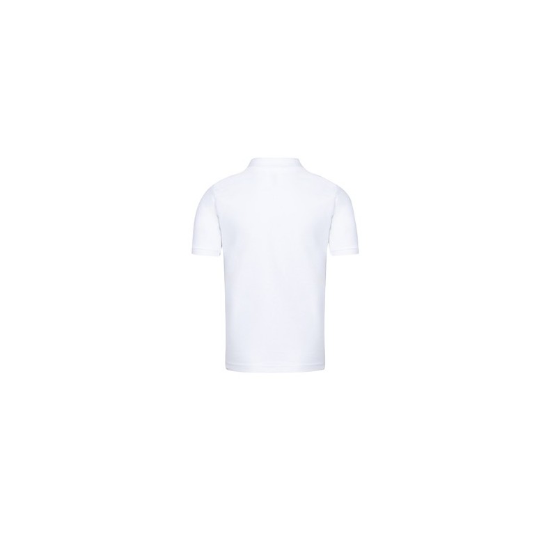 Polo Blanc Enfant YPS180 "keya" Matières : coton Taille textile : L Couleurs : blanc personnalisation sur mesure