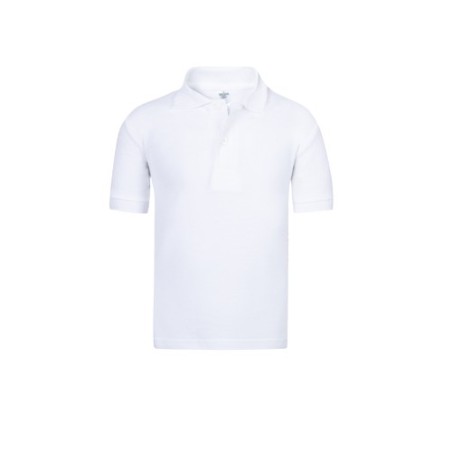 Polo Blanc Enfant YPS180 "keya" Matières : coton Taille textile : S Couleurs : blanc objet publicitaire robuste