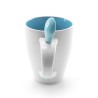 Tasse en céramique personnalisée Cotes Matières : céramique Couleurs : bleu impression haute définition