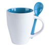 Tasse en céramique personnalisée Cotes Matières : céramique Couleurs : bleu impression logo haute qualité