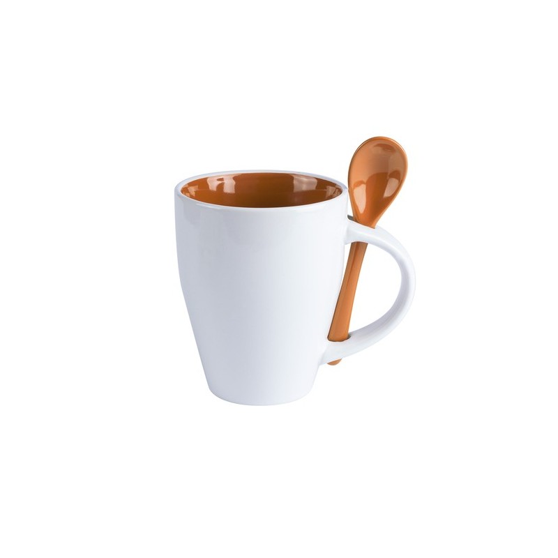 Tasse en céramique personnalisée Cotes Matières : céramique Couleurs : rouge cadeau client original