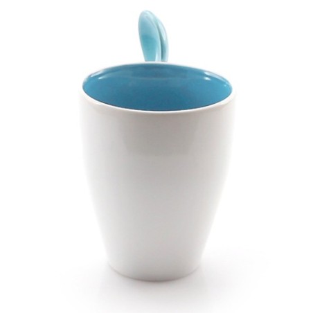 Tasse en céramique personnalisée Cotes Matières : céramique Couleurs : rouge accessoire événementiel unique