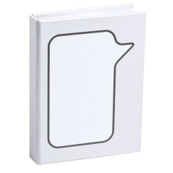 Bloc Notes Personnalisé Éco-responsable Dosan Matières : carton recyclé Couleurs : noir goodies publicitaire durable