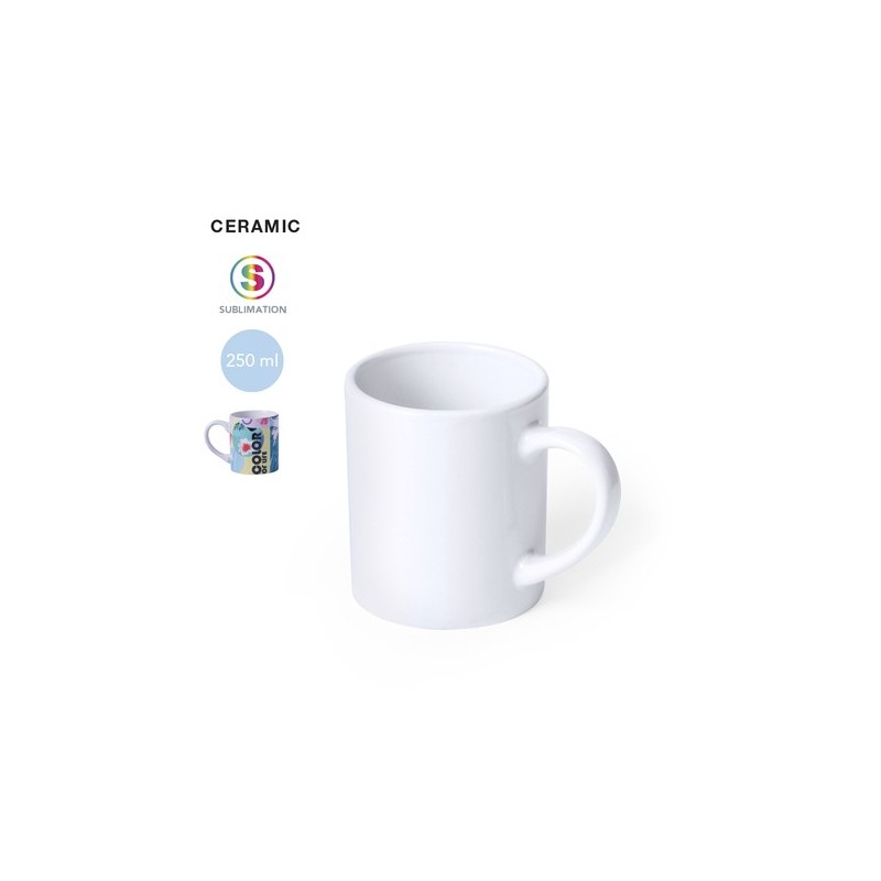 Tasse Personnalisée Sublimation Éco-responsable Unique Dolten Matières : céramique Couleurs : blanc personnalisable avec votre l