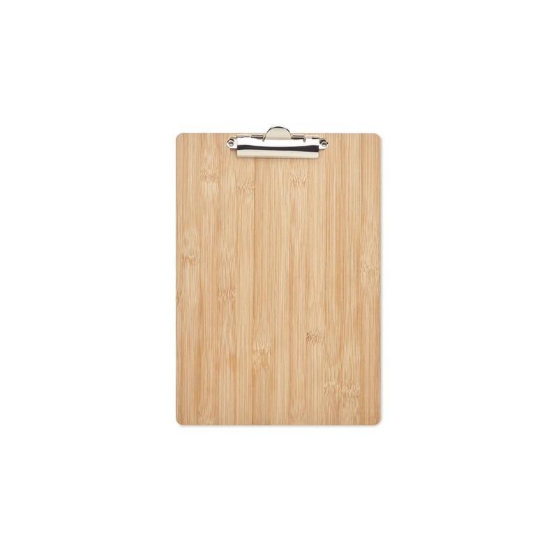 Porte-bloc  A4 personnalisé en bambou Matières : bambou Couleurs : bois