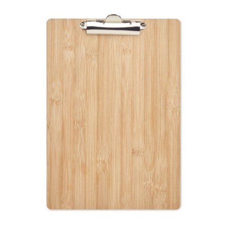 Porte-bloc  A4 personnalisé en bambou Matières : bambou Couleurs : bois