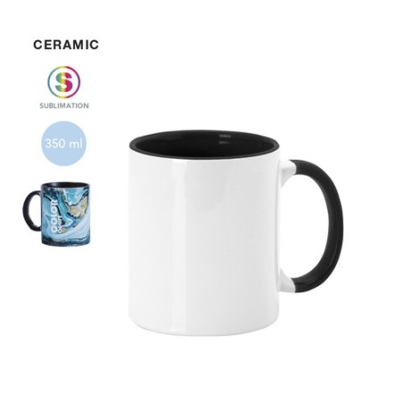 Tasse Personnalisée Sublimation Éco-responsable Harnet - Cadeau Matières : céramique Couleurs : bleu cadeau collaborateur premiu