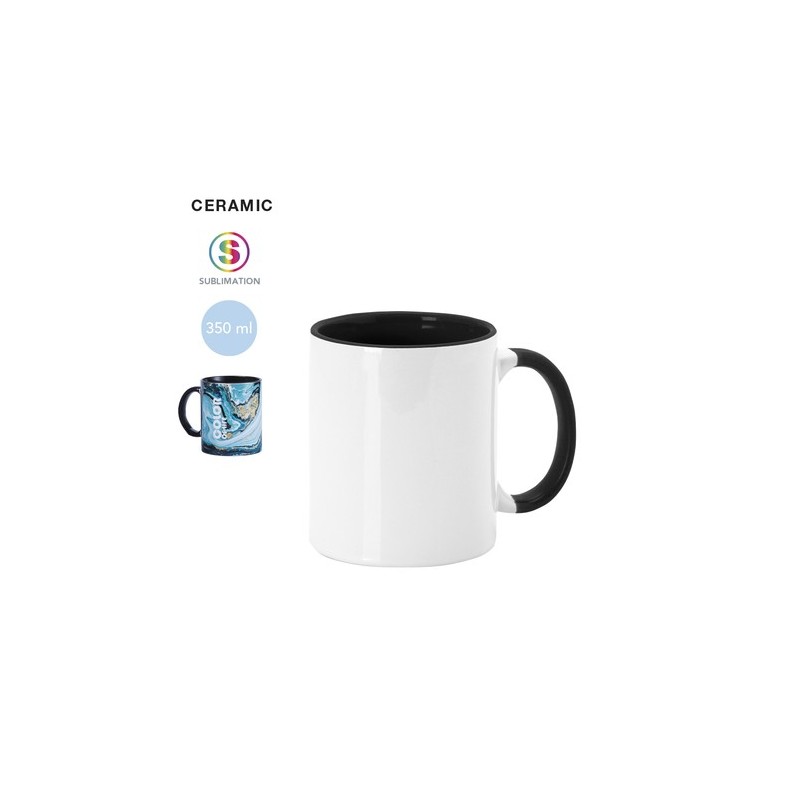 Tasse Personnalisée Sublimation Éco-responsable Harnet - Cadeau Matières : céramique Couleurs : bleu personnalisation rapide en 