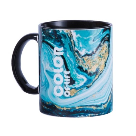 Tasse Personnalisée Sublimation Éco-responsable Harnet - Cadeau Matières : céramique Couleurs : bleu goodies personnalisé en sto