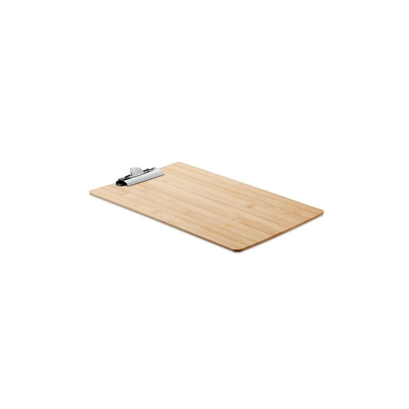Porte-bloc  A4 personnalisé en bambou Matières : bambou Couleurs : bois personnalisable avec votre logo