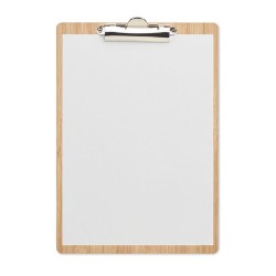 Porte-bloc  A4 personnalisé en bambou Matières : bambou Couleurs : bois goodies publicitaire événementiel