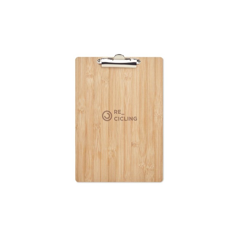 Porte-bloc  A4 personnalisé en bambou Matières : bambou Couleurs : bois impression haute définition