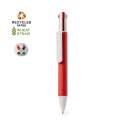 Stylo Bille Éco-responsable Personnalisé 4 Couleurs Surtum Matières : carton recyclé Couleurs : vert personnalisation rapide en 