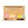 Set Éco-responsable de Papeterie Personnalisée de Bureau Alisio pas cher Matières : carton recyclé Couleurs : naturel goodies pu