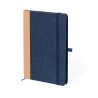 Bloc Notes Éco-responsable Personnalisé - Andrik Matières : liège Couleurs : bleu marine personnalisable avec votre logo