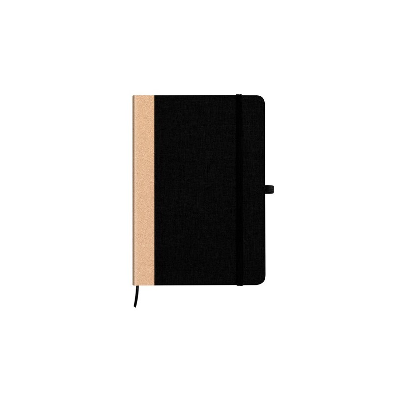 Bloc Notes Éco-responsable Personnalisé - Andrik Matières : liège Couleurs : gris goodies personnalisé en stock
