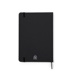 Bloc Notes Éco-responsable Personnalisé - Zimax Couleurs : noir Matières : PU recyclé objet promo petit budget