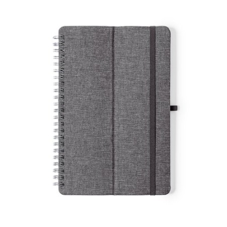 Cahier Éco-responsable et Personnalisé Fonctionnel Maisux pas cher Matières : PET recyclé Couleurs : noir goodies entreprise des