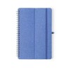 Cahier Éco-responsable et Personnalisé Fonctionnel Maisux pas cher Matières : PET recyclé Couleurs : noir marquage couleur éclat
