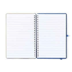 Cahier Éco-responsable et Personnalisé Fonctionnel Maisux pas cher Matières : PET recyclé Couleurs : rouge impression logo haute