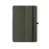 Cahier Éco-responsable et Personnalisé Fonctionnel Maisux pas cher Matières : PET recyclé Couleurs : vert personnalisable avec v