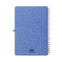 Cahier Éco-responsable et Personnalisé Fonctionnel Maisux pas cher Matières : PET recyclé Couleurs : bleu cadeau affaires élégan