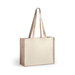Sac de Plage Personnalisé Pratique en Rotin Matières : coton Couleurs : naturel