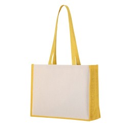 Sac de Plage Personnalisé Pratique en Rotin Matières : coton Couleurs : naturel 2
