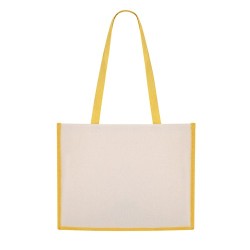 Sac de Plage Personnalisé Pratique en Rotin Matières : coton Couleurs : naturel goodies entreprise design