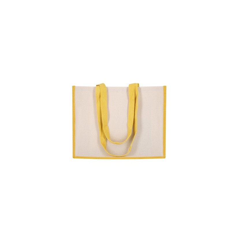 Sac de Plage Personnalisé Pratique en Rotin Matières : coton Couleurs : naturel cadeau affaires élégant
