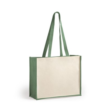 Sac de Plage Personnalisé Pratique en Rotin Matières : coton Couleurs : naturel personnalisable avec votre logo