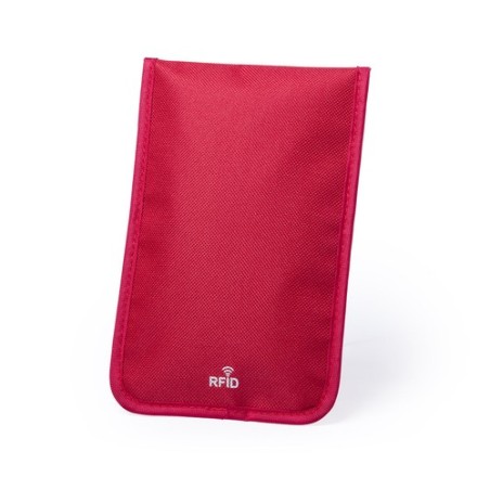 Étui de Protection RFID Personnalisé Hismal Matières : polyester Couleurs : rouge objet promo petit budget