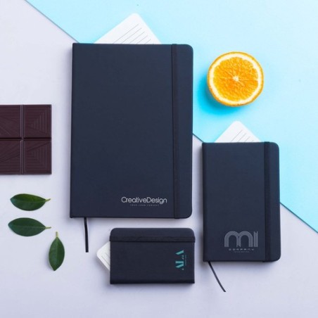 Bloc Notes Personnalisé Ciluxlin Matières : PU Couleurs : gris personnalisation sur mesure
