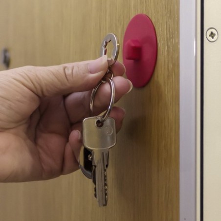 Porte-Clés Monnaie Publicitaire Unique Halman Matières : silicone Couleurs : bleu marquage laser ultra précis