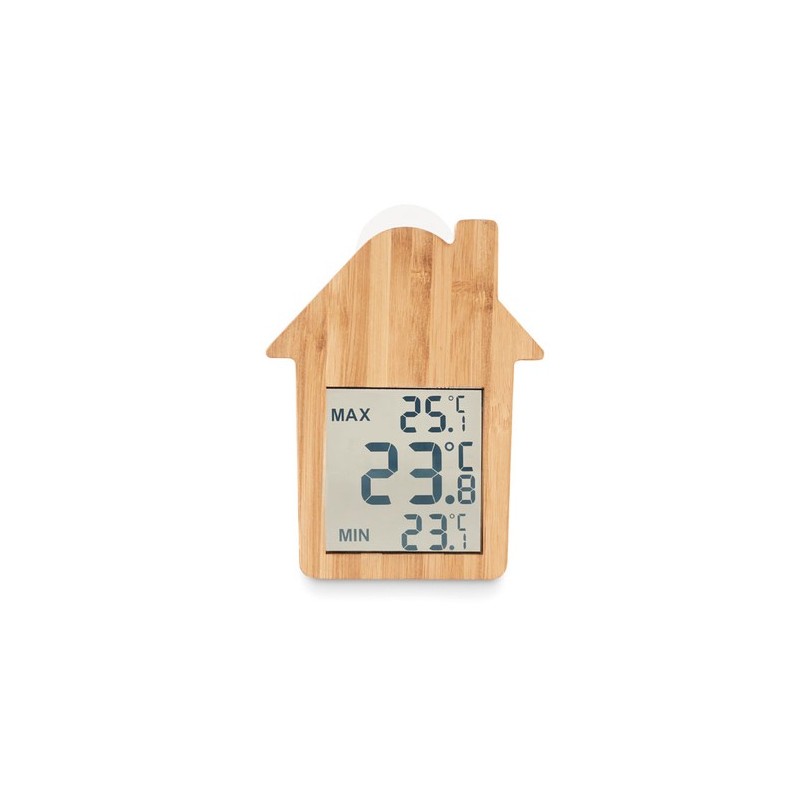 Station Météo Éco-responsable en Bambou - HISA Matières : bambou Couleurs : bois goodies publicitaire événementiel