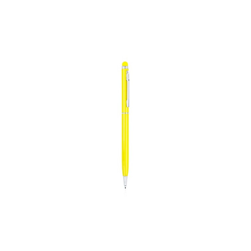 Stylet Bille Multifonction Personnalisé Byzar Matières : aluminium Couleurs : jaune marquage laser ultra précis