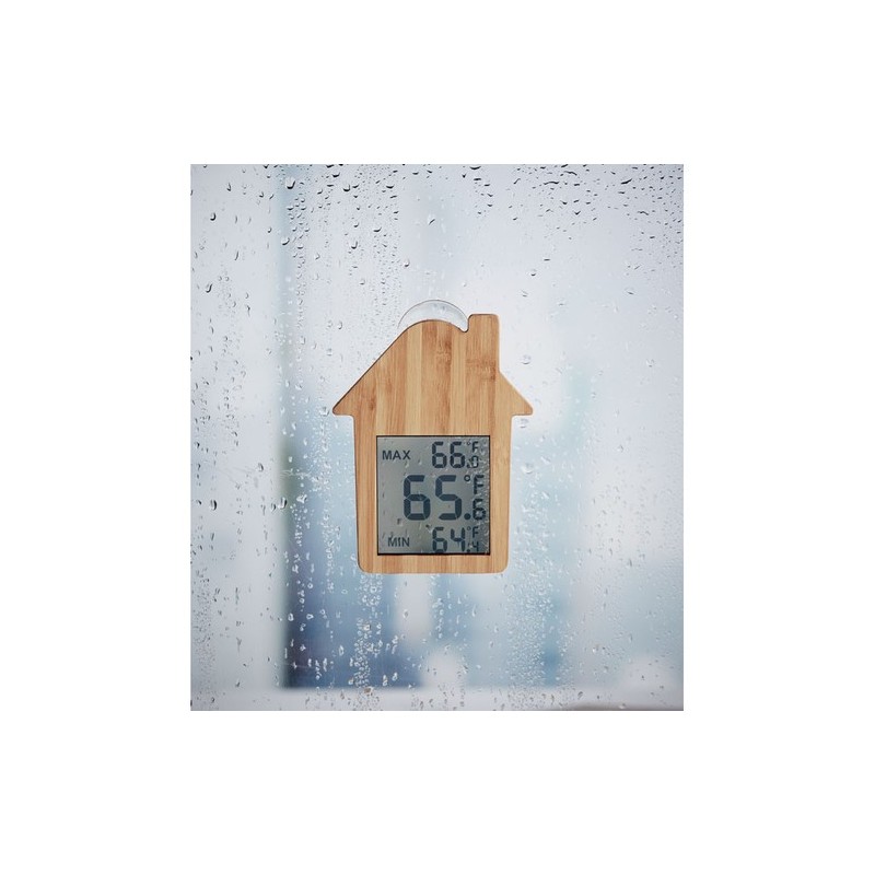 Station Météo Éco-responsable en Bambou - HISA Matières : bambou Couleurs : bois marquage laser ultra précis