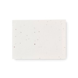 Bloc-notes Éco-responsable en Papier à Planter Personnalisé - VISON SEED Couleurs : blanc Matières : papier à base d'herbe 2