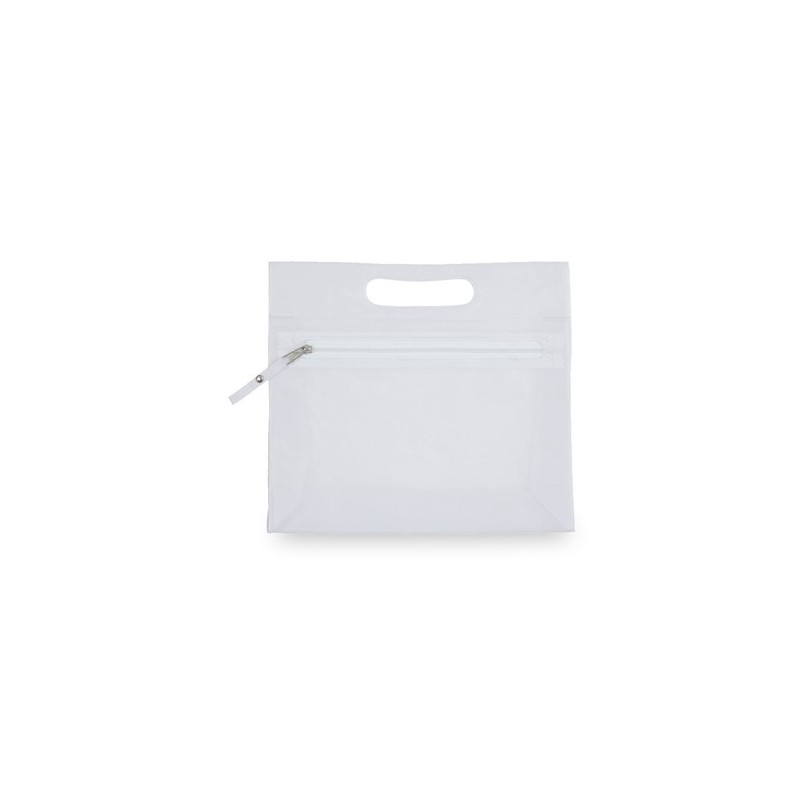 Trousse de Toilette Personnalisée Éco-responsable Fergi Matières : PVC Couleurs : blanc