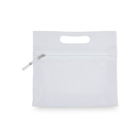 Trousse de Toilette Personnalisée Éco-responsable Fergi Matières : PVC Couleurs : blanc
