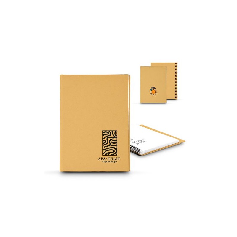Carnet A5 Éco-responsable et Personnalisable à Spirale - CARNET